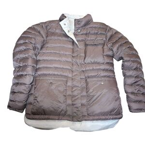 Athleta Taupe Puffer Jacket